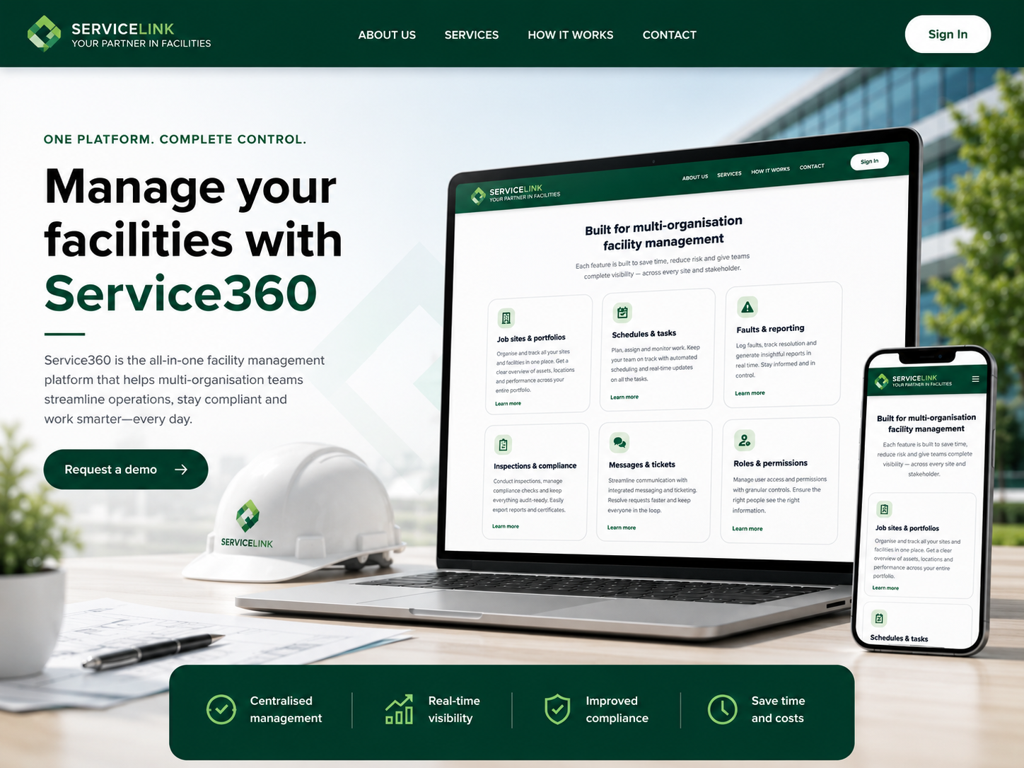 Service360 facilities management operations across Servicelink sites